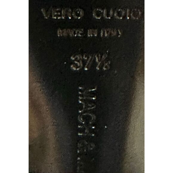 MACH & MACH Bow Chain embellished satin platform pumps NWB Size 37.5 - Picture 11 of 14